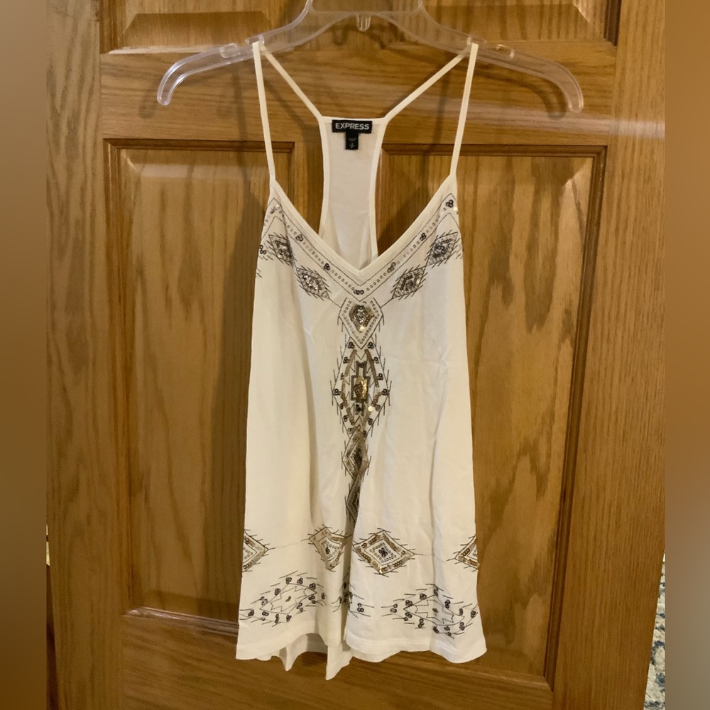 Embroidered Tank Top